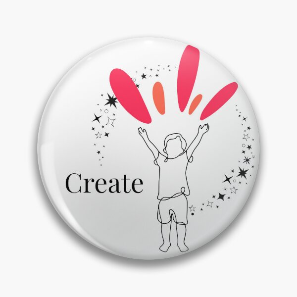 Item preview, Create – Joyful Minimalist Creativity Line Art designed and sold by uniQuin.