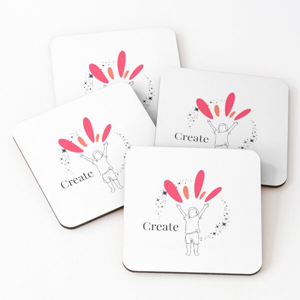 Item preview, Create – Joyful Minimalist Creativity Line Art designed and sold by uniQuin.