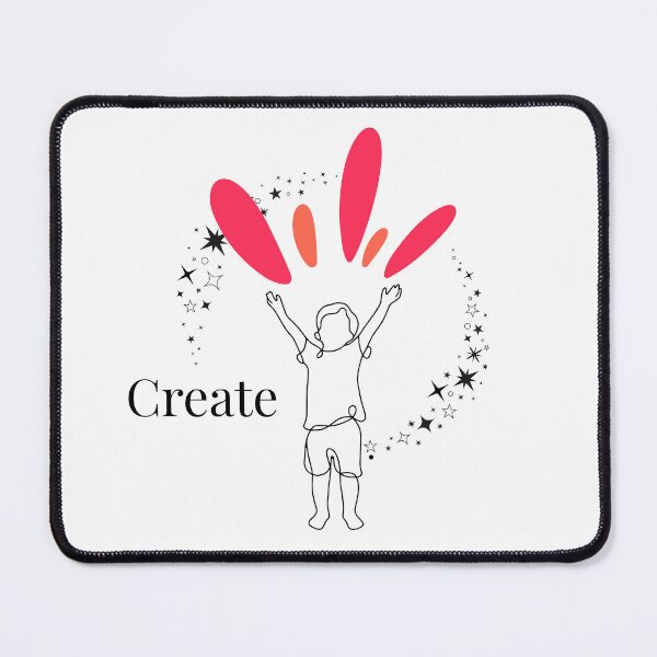 Item preview, Create – Joyful Minimalist Creativity Line Art designed and sold by uniQuin.