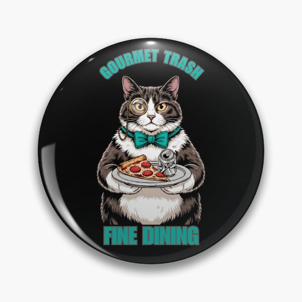 Artikelvorschau, Gourmet-Müll-Eleganz – Schickes Katzen-Meme entworfen und verkauft von LeSoniPapaPrint.