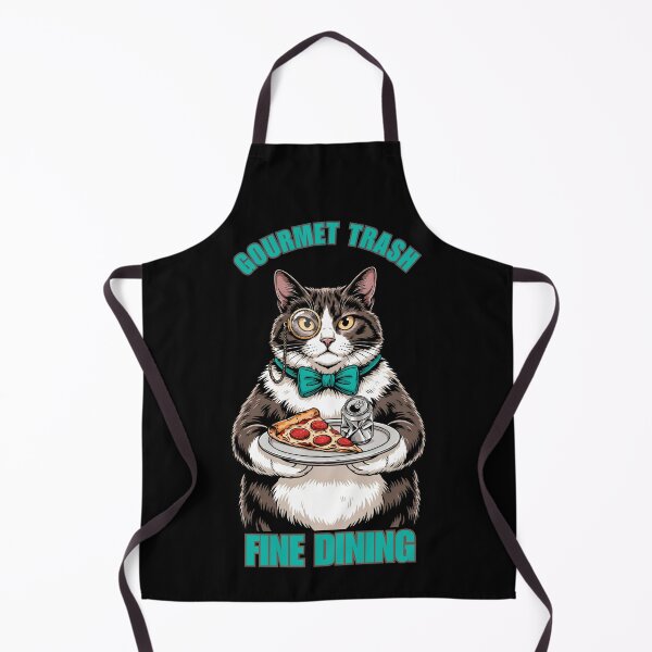 Item preview, Gourmet Trash Fine Dining - Fancy Cat Meme designed and sold by LeSoniPapaPrint.