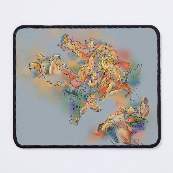 Item preview, Apollo Mythological Tapestry Sketch designed and sold by nellaquarelle.