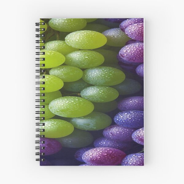 Item preview, The Pearly Freshness of Golden Bunches, Fresh Grapes & Dewdrops - Green and Purple Bunches Macro designed and sold by RAYBIL.