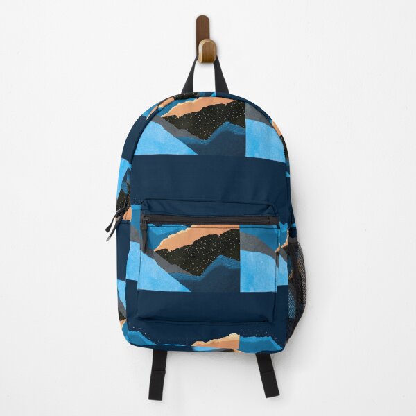 Item preview, Midnight Blue Abstract Torn Deckled Mountains Design designed and sold by DEC02.