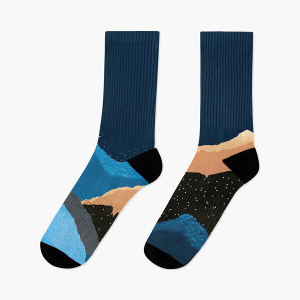 Item preview, Midnight Blue Abstract Torn Deckled Mountains Design designed and sold by DEC02.