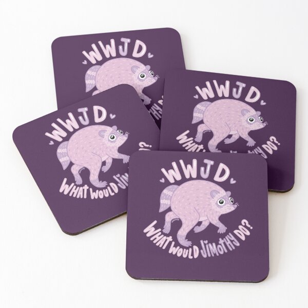 Item preview, What Would Jimothy Do? • WWJD Pink Raccoon designed and sold by averydavage.