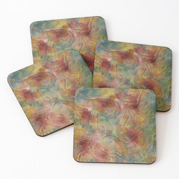 Item preview, A Colorful Abstraction Wiggly Waves  designed and sold by nellaquarelle.