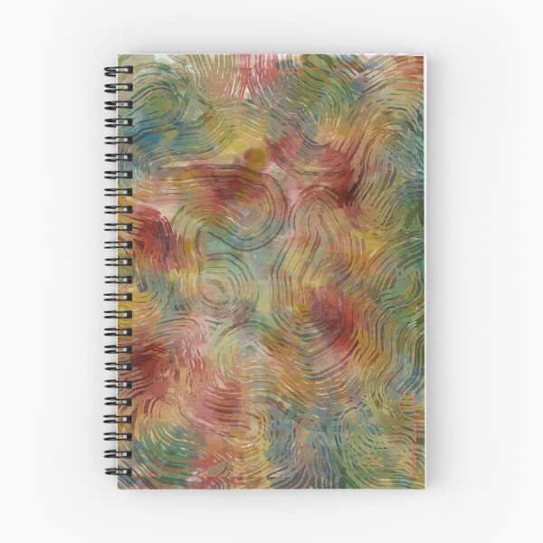 Item preview, A Colorful Abstraction Wiggly Waves  designed and sold by nellaquarelle.
