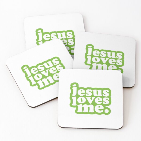 Item preview, Jesus Loves Me Christian Transparent Glossy Sticker  designed and sold by Rolographics1.