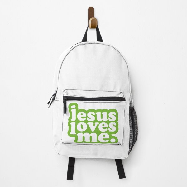 Item preview, Jesus Loves Me Christian Transparent Glossy Sticker designed and sold by Rolographics1.