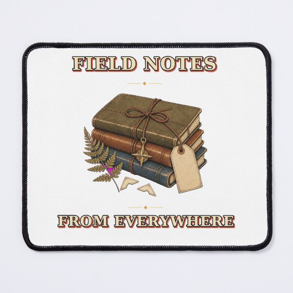 Item preview, Field Notes From Everywhere Vintage Journal Stack designed and sold by Freshloop Studio | Whimsical Vintage Art.