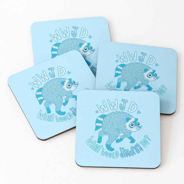 Item preview, What Would Jimothy Do? • WWJD Blue Raccoon designed and sold by averydavage.