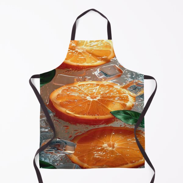 Item preview, The Perfect Summer Iced Moment, Frozen Orange Slices & Ice Cubes - Refreshing Summer Design with Green Leaves designed and sold by RAYBIL.