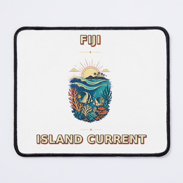 Item preview, Fiji Island Current Coral Reef Ocean Graphic designed and sold by Freshloop Studio | Whimsical Vintage Art.