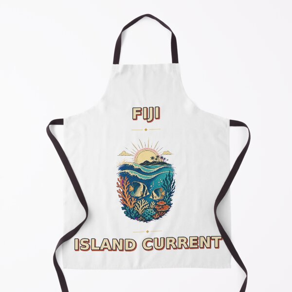Item preview, Fiji Island Current Coral Reef Ocean Graphic designed and sold by Freshloop Studio | Whimsical Vintage Art.