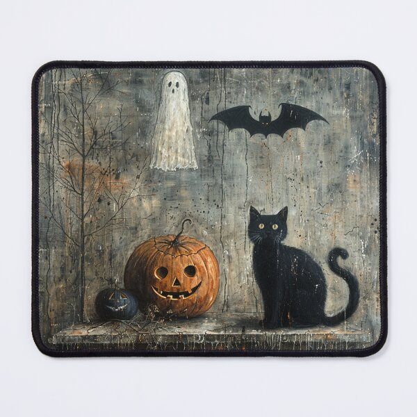 Item preview, Rustic Black Cat Halloween designed and sold by CraftyBee.