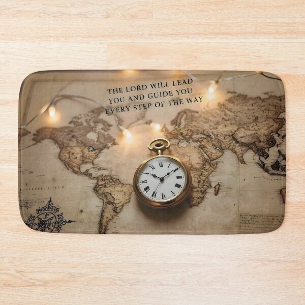 Item preview, Vintage Gold Pocket Watch on Sepia World Map designed and sold by Lucia Amaris Art.
