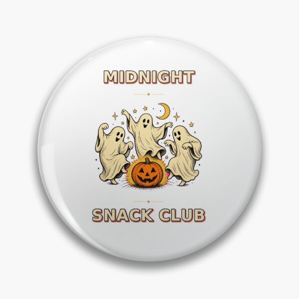 Item preview, Midnight Snack Club Dancing Ghosts Retro Halloween designed and sold by Freshloop Studio | Whimsical Vintage Art.