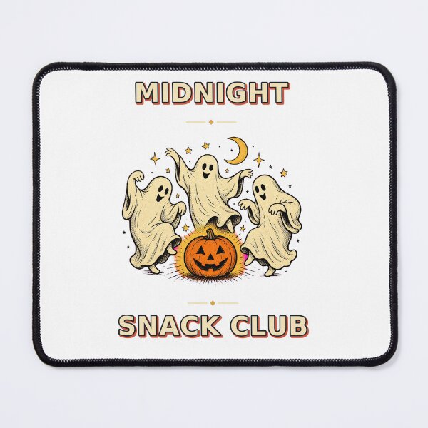 Item preview, Midnight Snack Club Dancing Ghosts Retro Halloween designed and sold by Freshloop Studio | Whimsical Vintage Art.