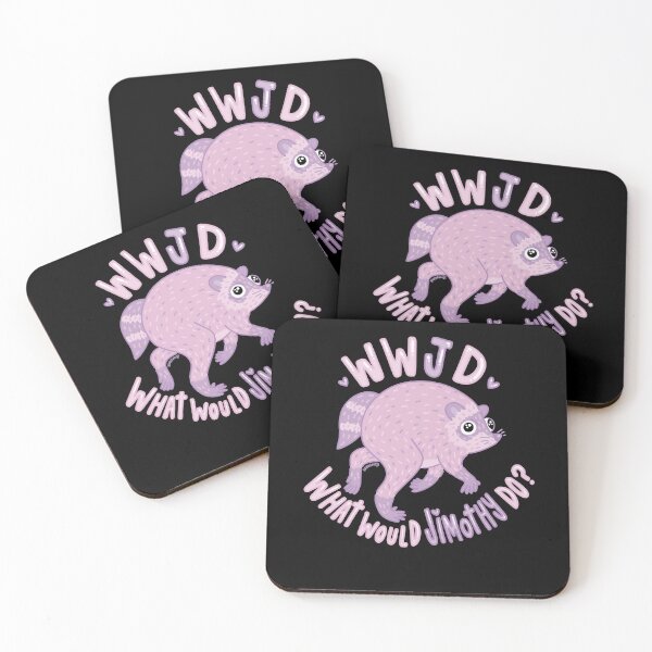 Item preview, What Would Jimothy Do? • WWJD Pink Raccoon designed and sold by averydavage.