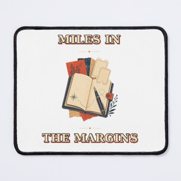 Item preview, Miles In The Margins Analog Travel Journal Graphic designed and sold by Freshloop Studio | Whimsical Vintage Art.