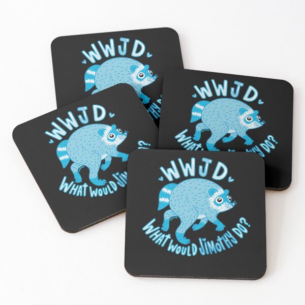 Item preview, What Would Jimothy Do? • WWJD Blue Raccoon designed and sold by averydavage.