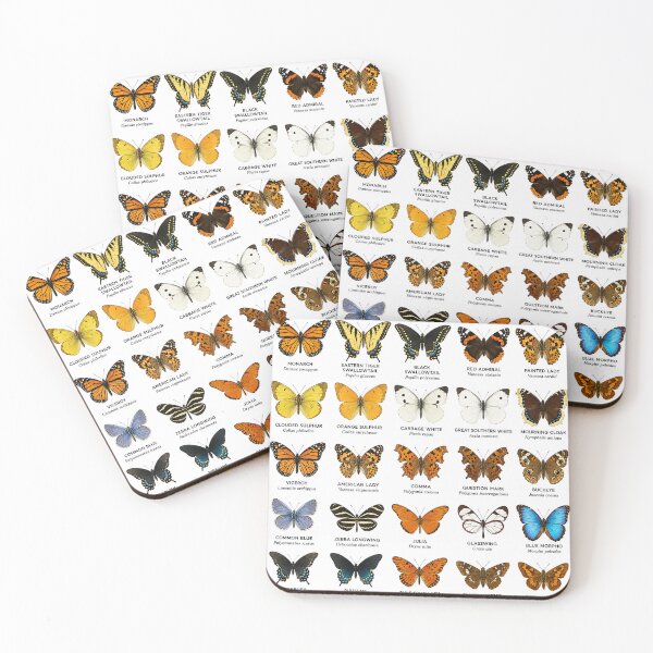 Item preview, Types of Butterflies Poster | Butterfly Identification Chart | Colorful Nature Wall Art designed and sold by PIXEL POP DESIGNS - Beyond the Norm!.