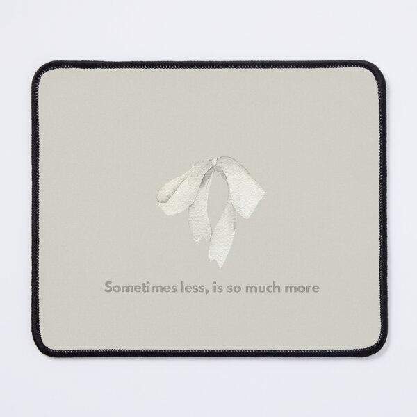 Item preview, Sometimes Less Is So Much More | Minimalist Coquette Bow Quote | Neutral Beige Aesthetic Wall Art designed and sold by NOUURRRR.