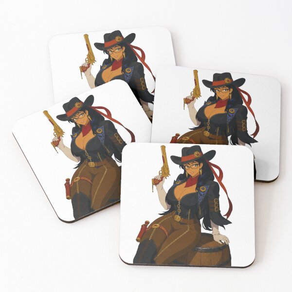 Item preview, Steampunk Cowgirl Pin-Up | Original Anime Inspired Western Illustration designed and sold by  Hollow Moon Studios..