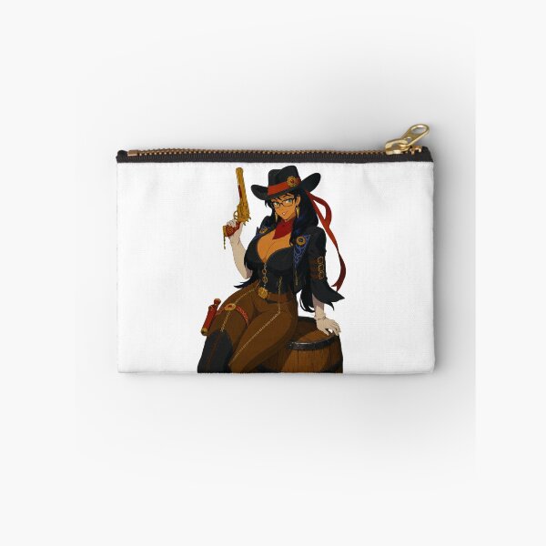 Item preview, Steampunk Cowgirl Pin-Up | Original Anime Inspired Western Illustration designed and sold by  Hollow Moon Studios..