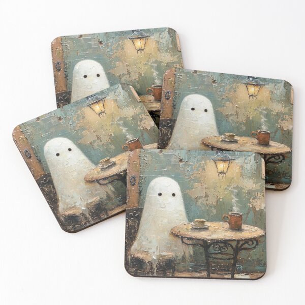 Item preview, Cute Ghost Cafe designed and sold by CraftyBee.