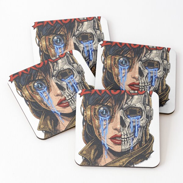 Item preview, ERROR_04 Cyberpunk Android Girl Graphic Tee | Glitch Aesthetic Sci-Fi Robot Artwork designed and sold by designbyuzi.