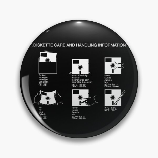 Item preview, 5 1/4" Diskette Care And Handling Information - White designed and sold by ABSTRACT-IVISM.