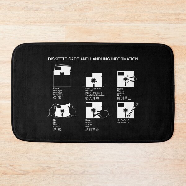 Item preview, 5 1/4" Diskette Care And Handling Information - White designed and sold by ABSTRACT-IVISM.
