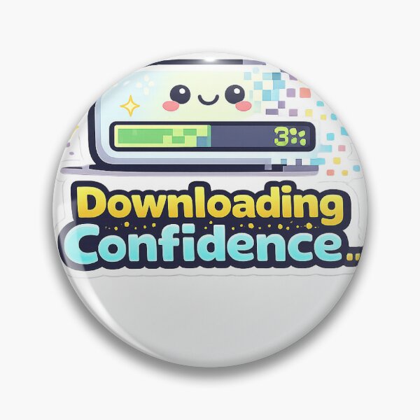 Item preview, Downloading Confidence Funny Sticker designed and sold by dearstickers.