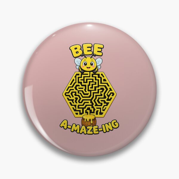 Item preview, Bee Maze Cute Pollinator Honeycomb Pattern designed and sold by MystiMagica.