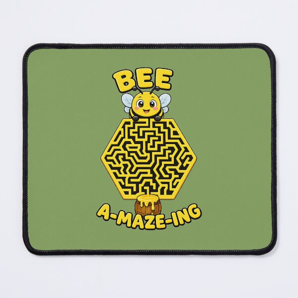 Item preview, Bee Maze Cute Pollinator Honeycomb Pattern designed and sold by MystiMagica.