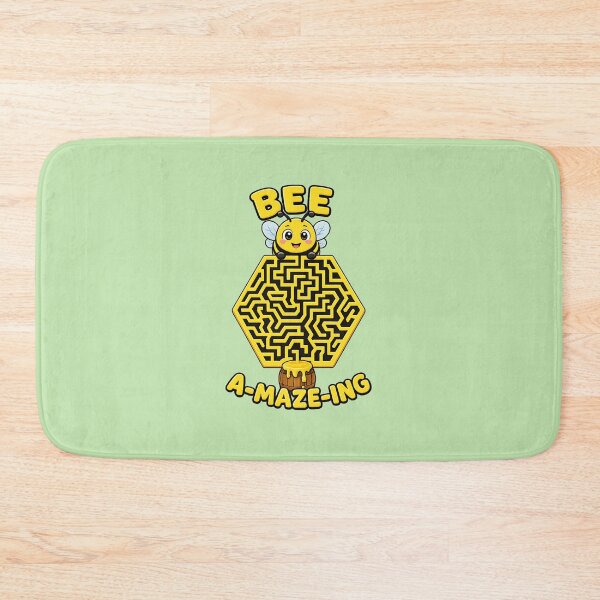 Item preview, Bee Maze Cute Pollinator Honeycomb Pattern designed and sold by MystiMagica.