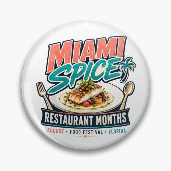 Item preview, Florida August Restaurant Food Festival Miami Spice designed and sold by IRON WINGS /USAF.
