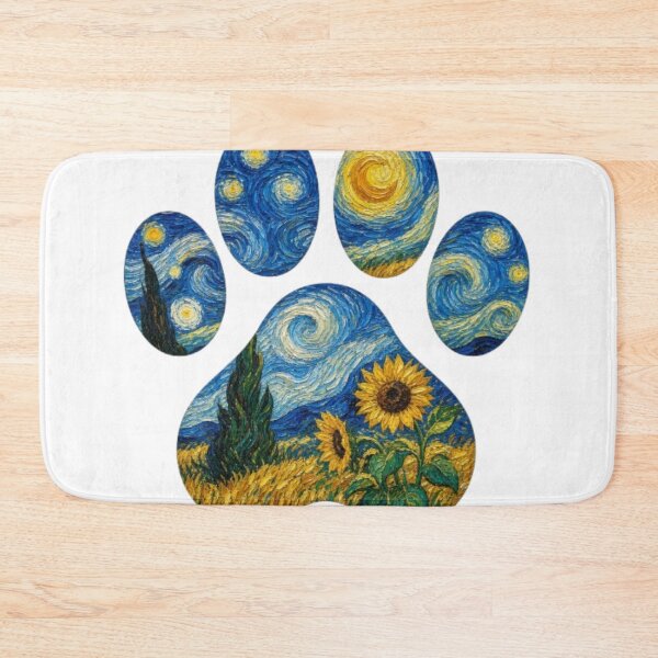Item preview, Paw Prints Dog Van gogh designed and sold by Petsthetic.