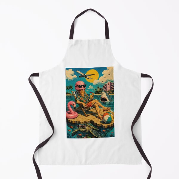 Item preview, Summer at the beach - ice cream man designed and sold by AcornAndPebble.