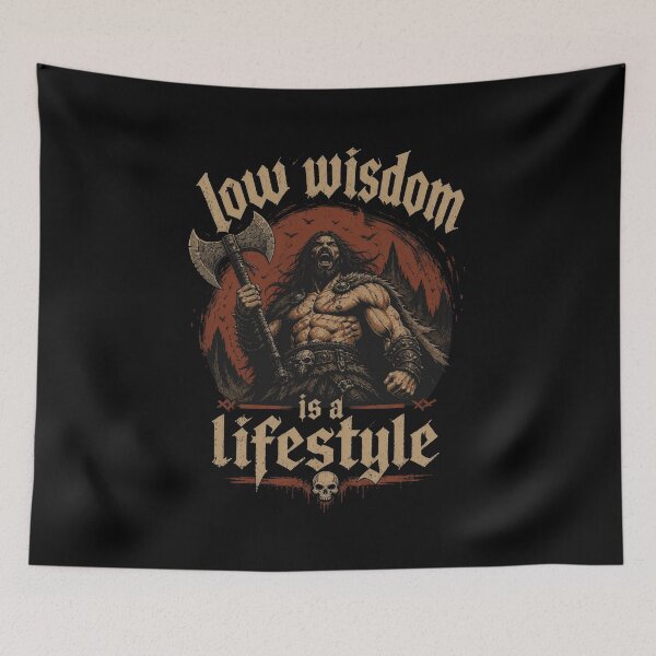 Item preview, DnD Barbarian Low wisdom lifestyle designed and sold by MrHide.