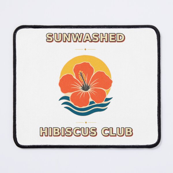Item preview, Sunwashed Hibiscus Club Minimal Retro Floral designed and sold by Freshloop Studio | Whimsical Vintage Art.