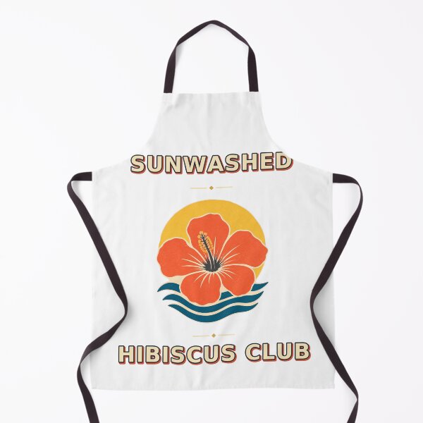 Item preview, Sunwashed Hibiscus Club Minimal Retro Floral designed and sold by Freshloop Studio | Whimsical Vintage Art.