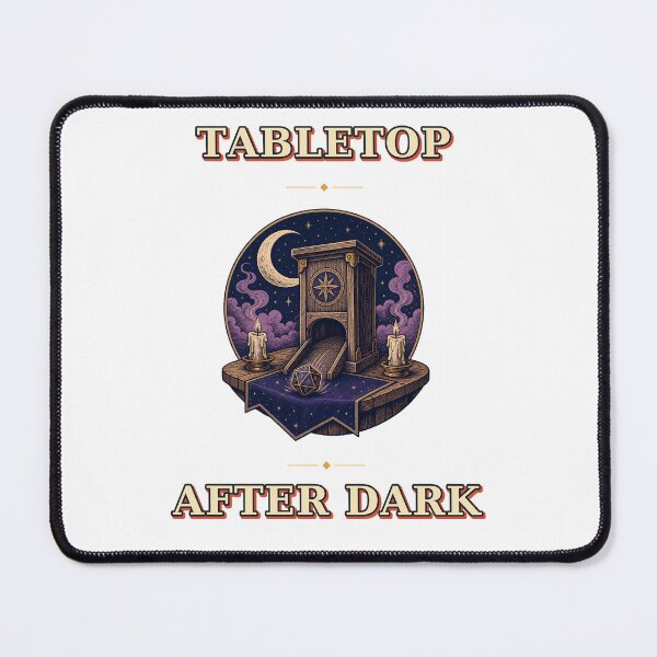 Item preview, Tabletop After Dark Moonlit Dice Tower Emblem designed and sold by Freshloop Studio | Whimsical Vintage Art.