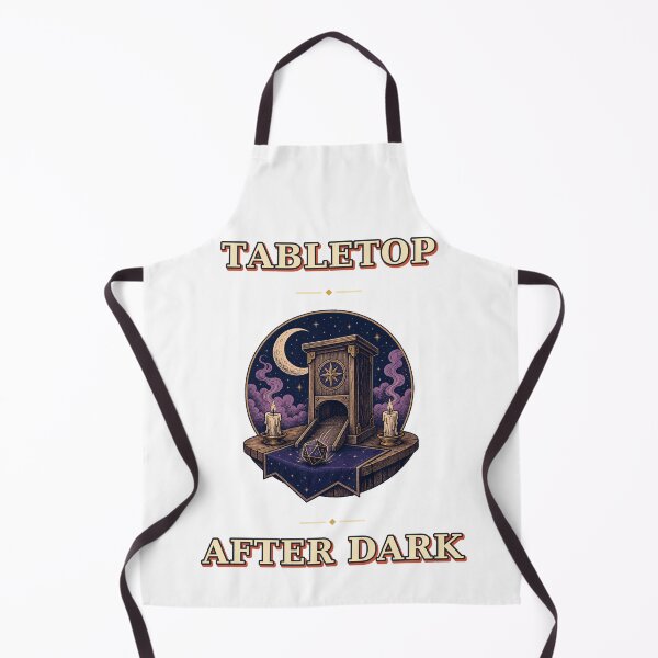 Item preview, Tabletop After Dark Moonlit Dice Tower Emblem designed and sold by Freshloop Studio | Whimsical Vintage Art.