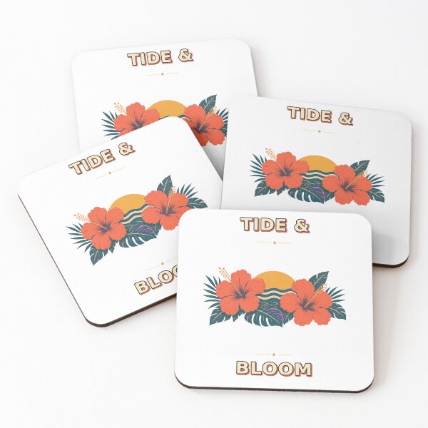 Item preview, Tide And Bloom Retro Hibiscus Ocean Graphic designed and sold by Freshloop Studio | Whimsical Vintage Art.