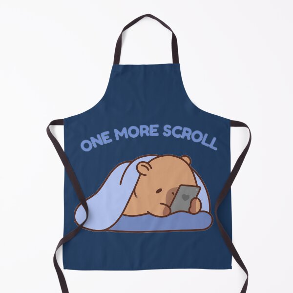 Item preview, One more scroll cozy capybara scrolling meme designed and sold by Thelazygrind.