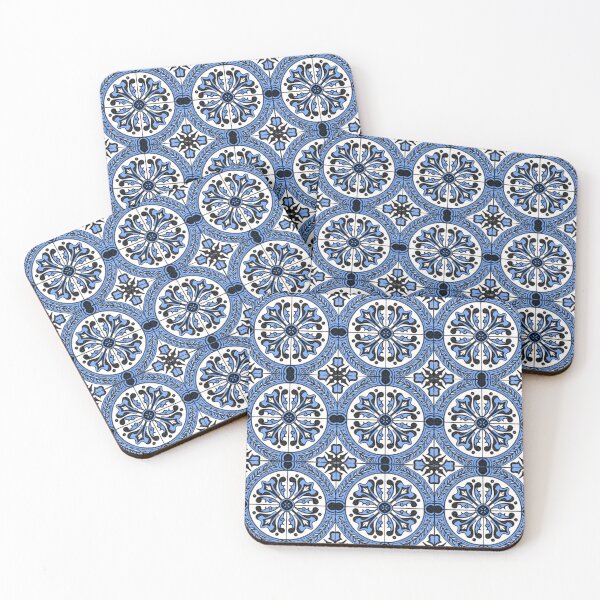 Item preview, Azulejos of Lisbon Blue Tiles  designed and sold by nellaquarelle.