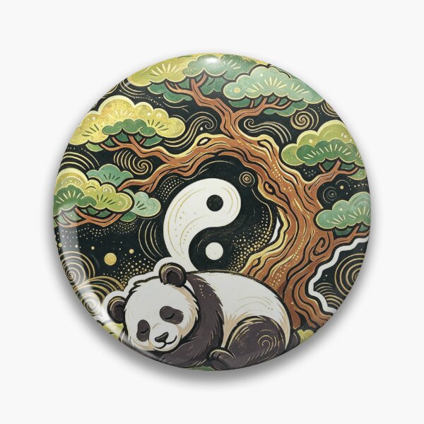 Item preview, Panda, Bonsai and the Symbol of Balance designed and sold by P Bernardo | Art Shop.